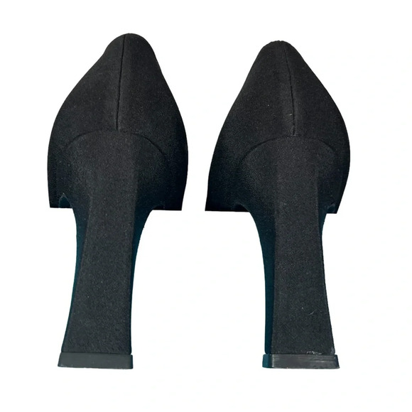 Stuart Weitzman Black Stretch Fabric Heels - Picture 5 of 7